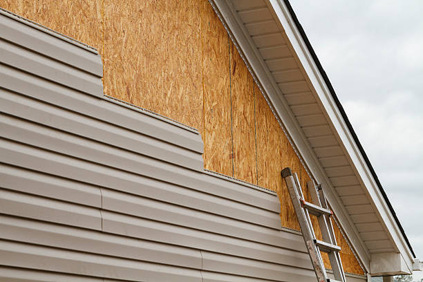 Professional Siding Installation technician working in Pilot Mountain, NC